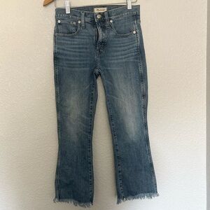 Womens 27 Madewell semi boot cut jeans